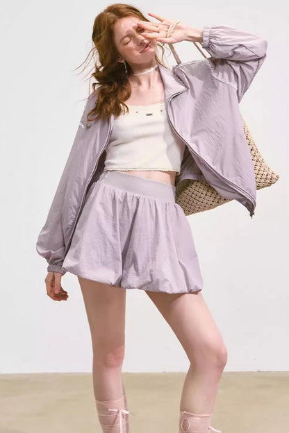 Casual Sun Protection Jacket & Skirt Set-Up