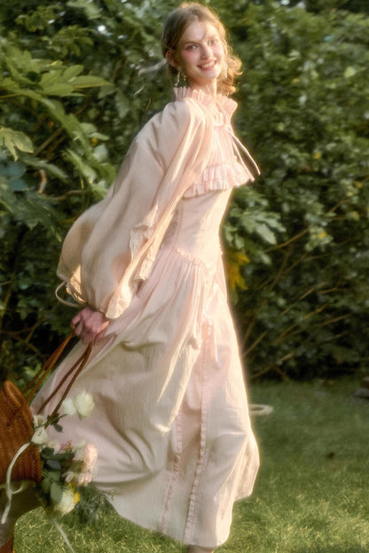 Rose Sea Halterneck Long Skirt