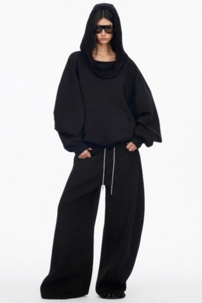 Classic Wide-Leg Fleece Sweatpants