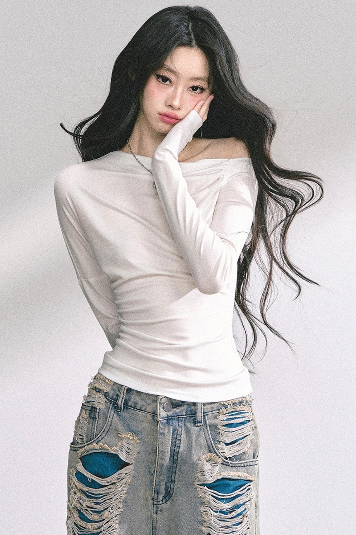 Korean Minimalist Top