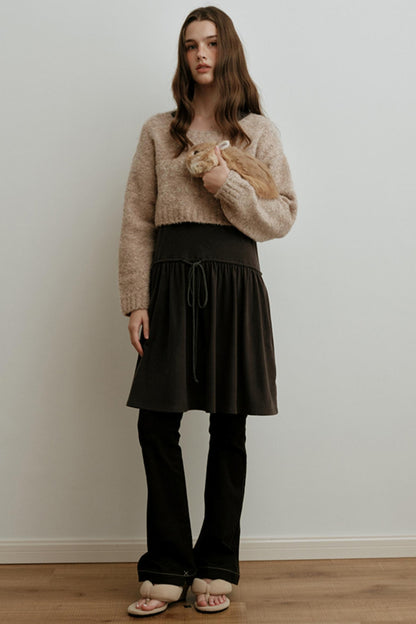 Light Luxury Wool Jacquard Top