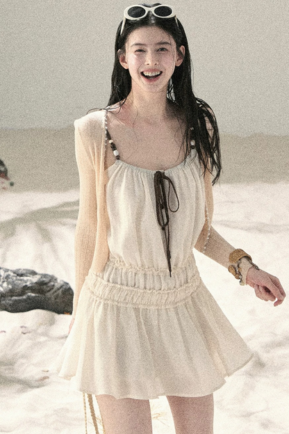 Französisches Sommerkleid mit Trägern