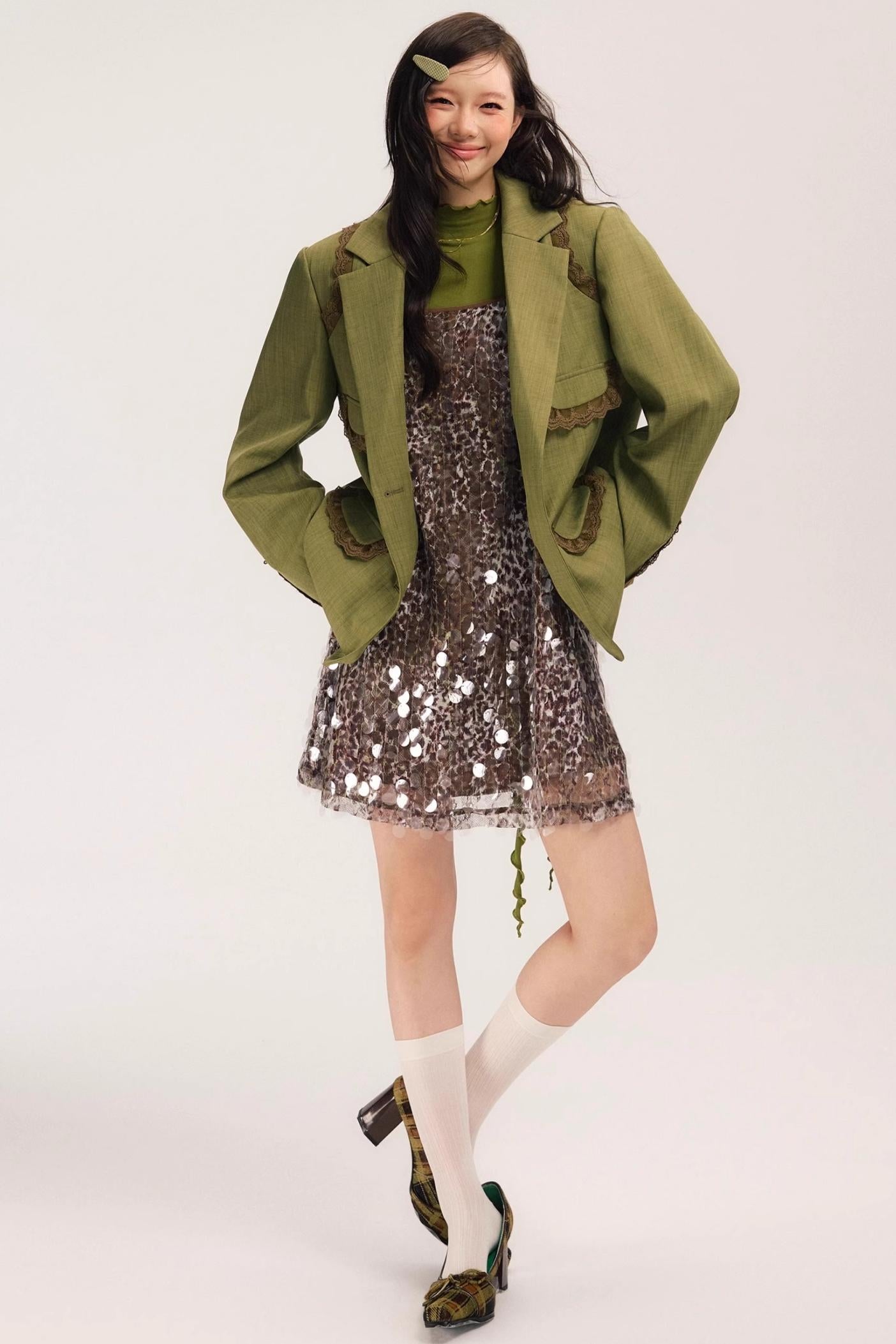 Ivy Vintage Green Blazer