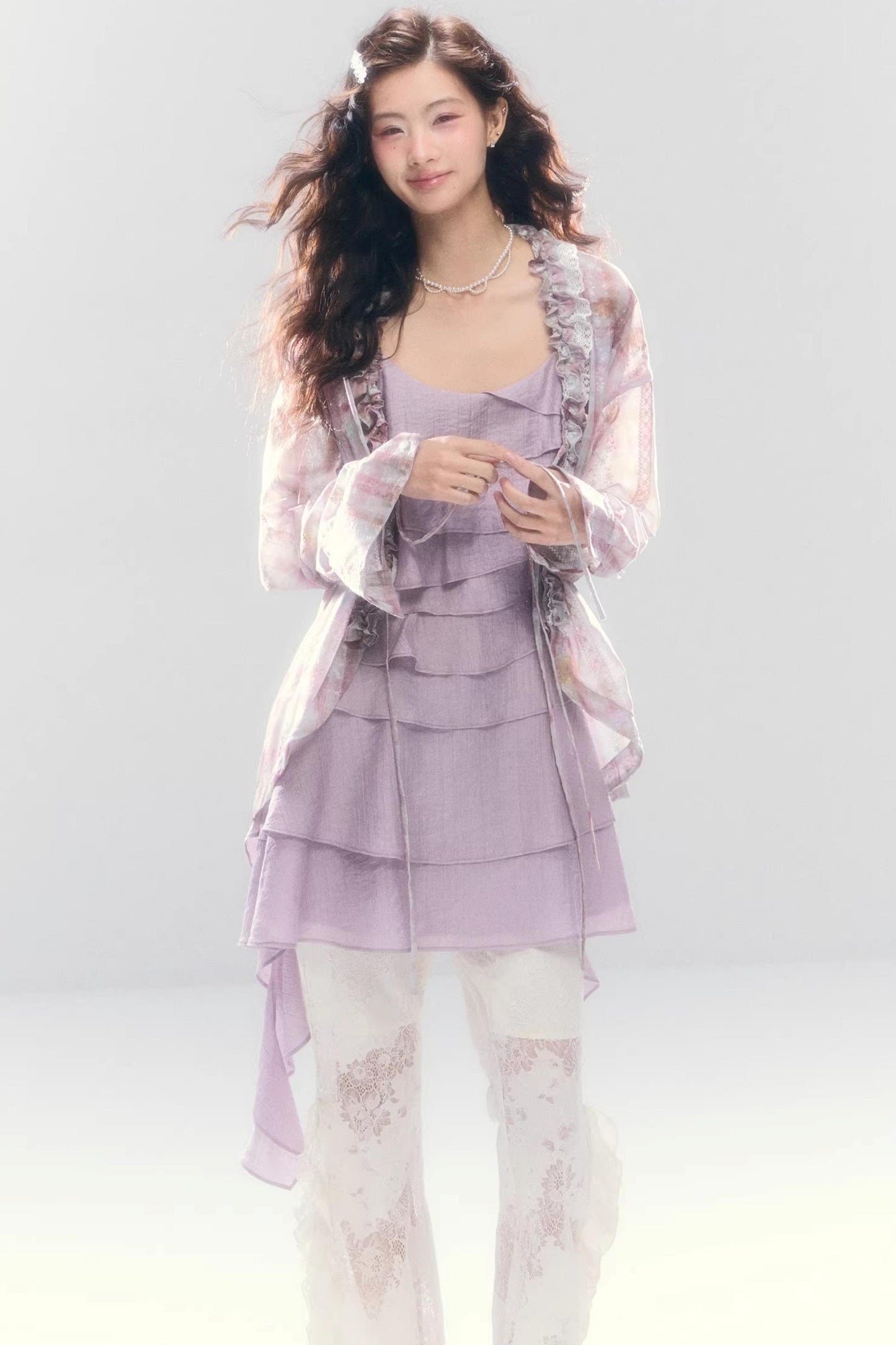 Three-Dimensional Ruffle Dress