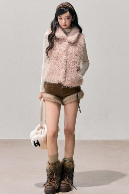 Reversible Faux Fur Vest