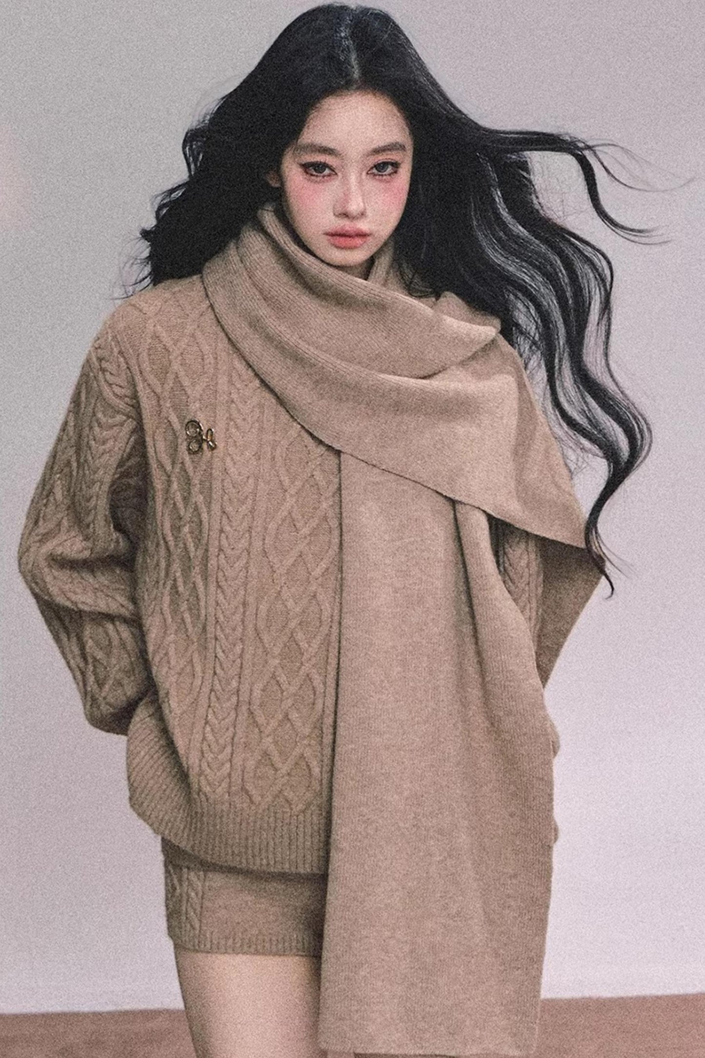 Zurich Knit Sweater Shorts Set-Up