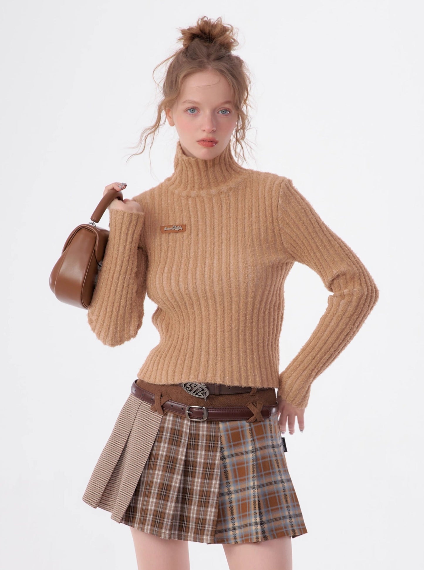 American slim thickened knit sweater