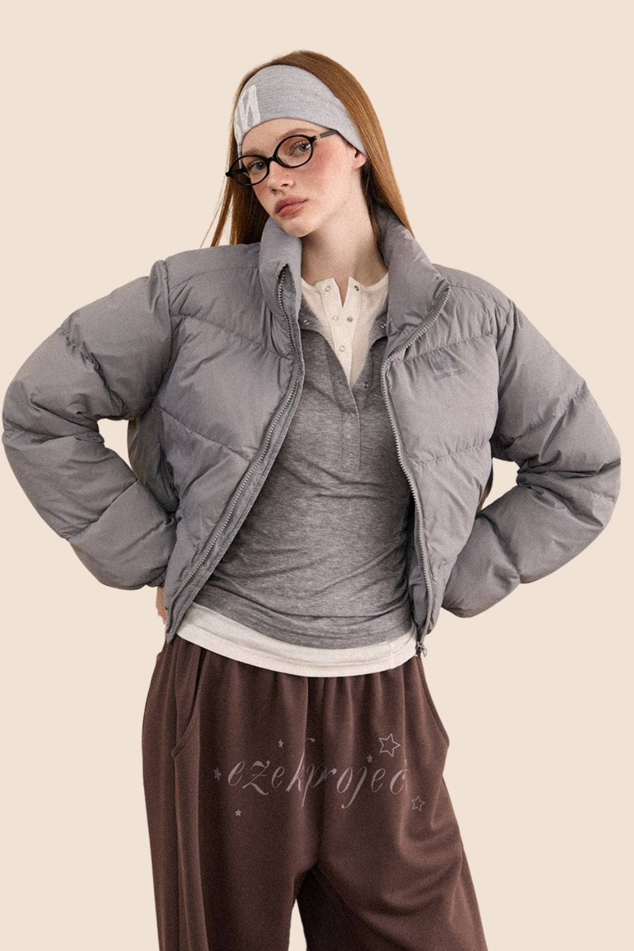 Short Thickened White Duck Down Jacket