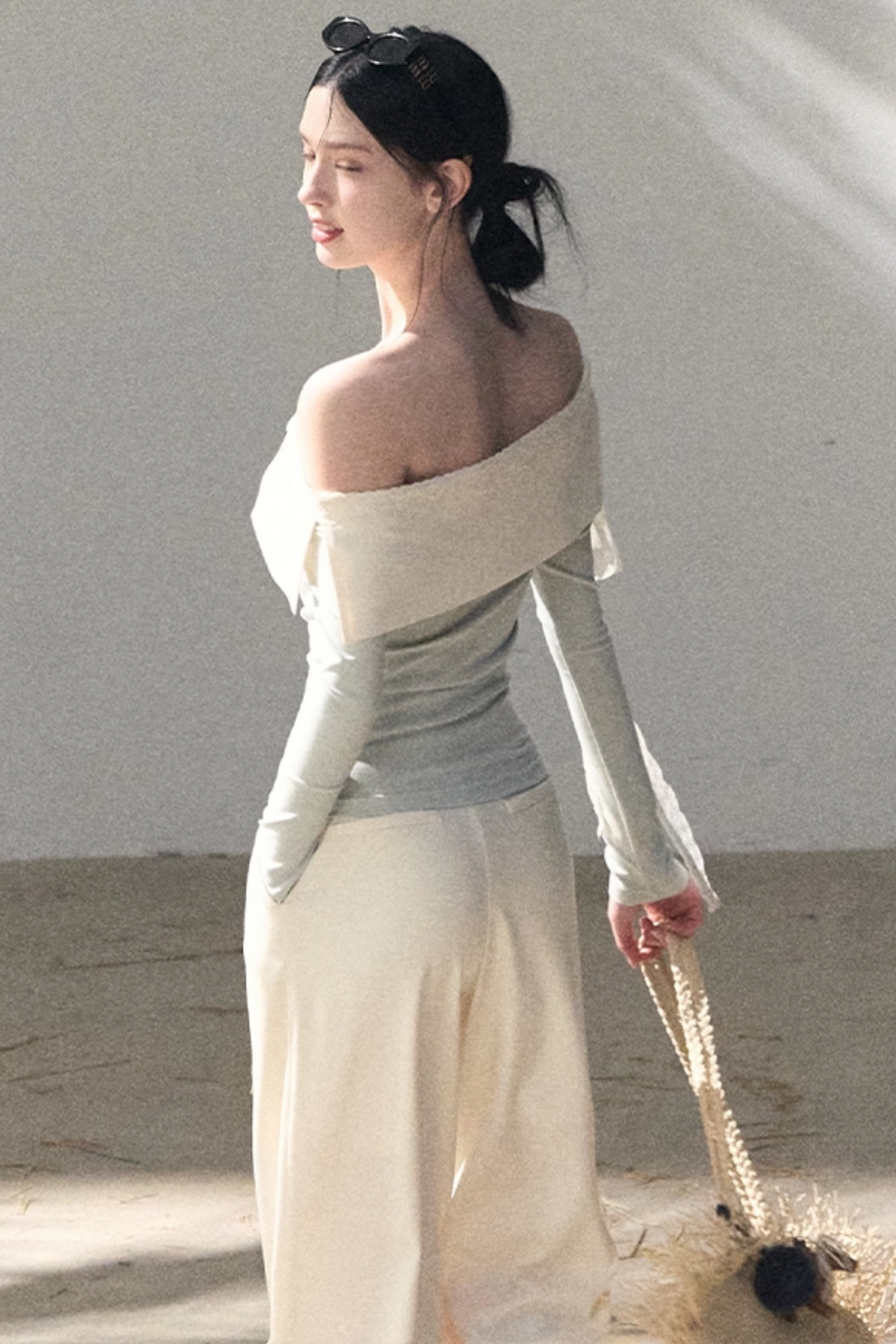 Sicilian Lace Knit Top Pants Set