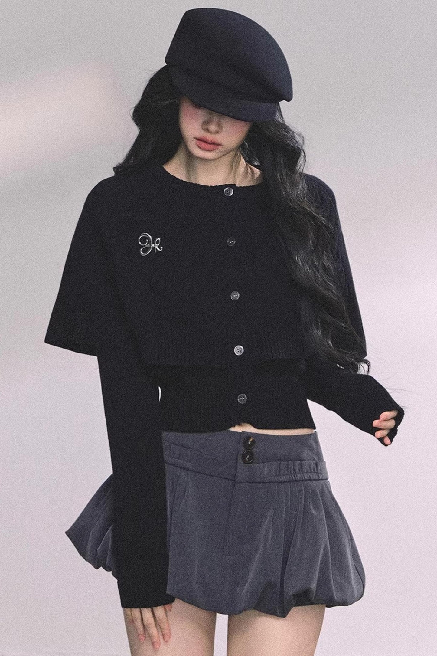 Cable Knit Cape Sweater