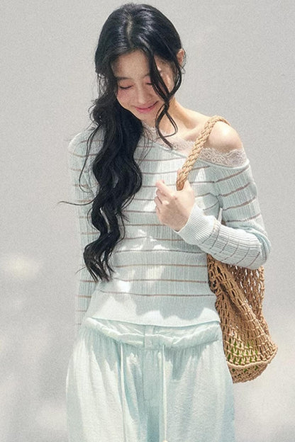 Gentle Glance Knitted Lace Top