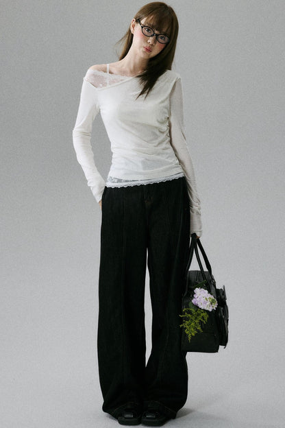 Elegant Sheer T-Shirt