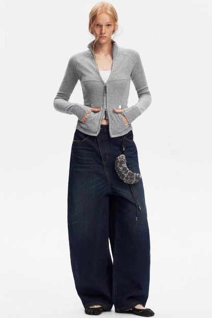 Vintage Yellow Distressed Jeans