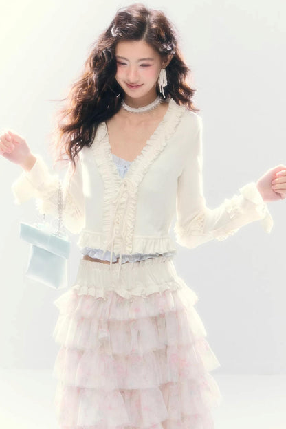 Comfort Embracing Knitted Cardigan Top