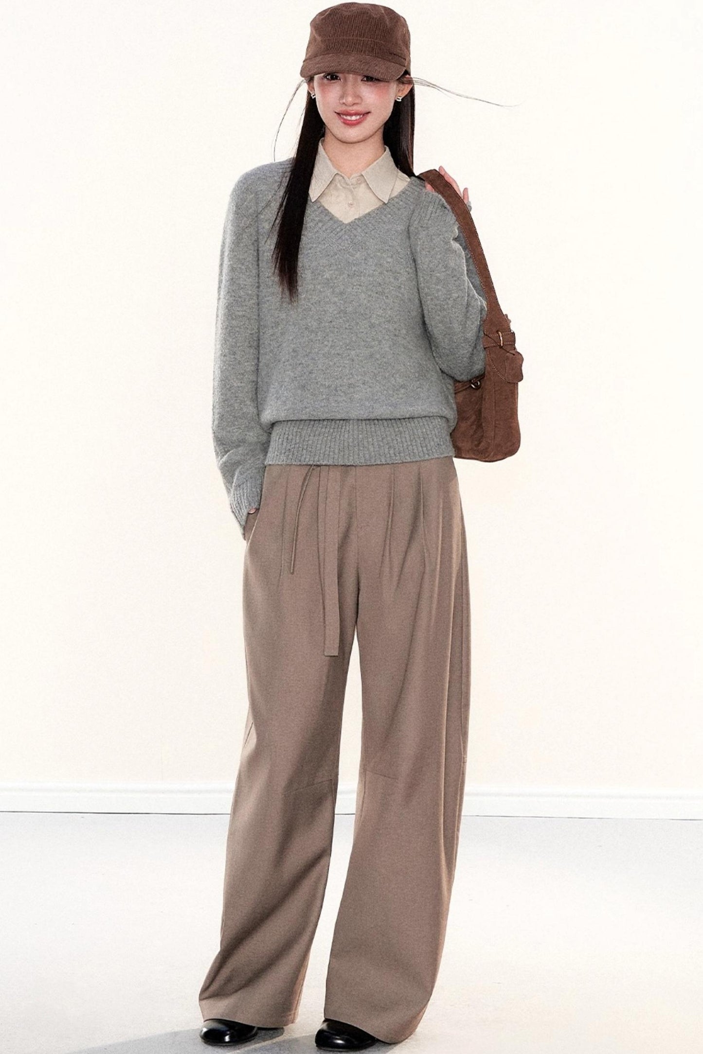 Soft Knit V-Neck Sweater