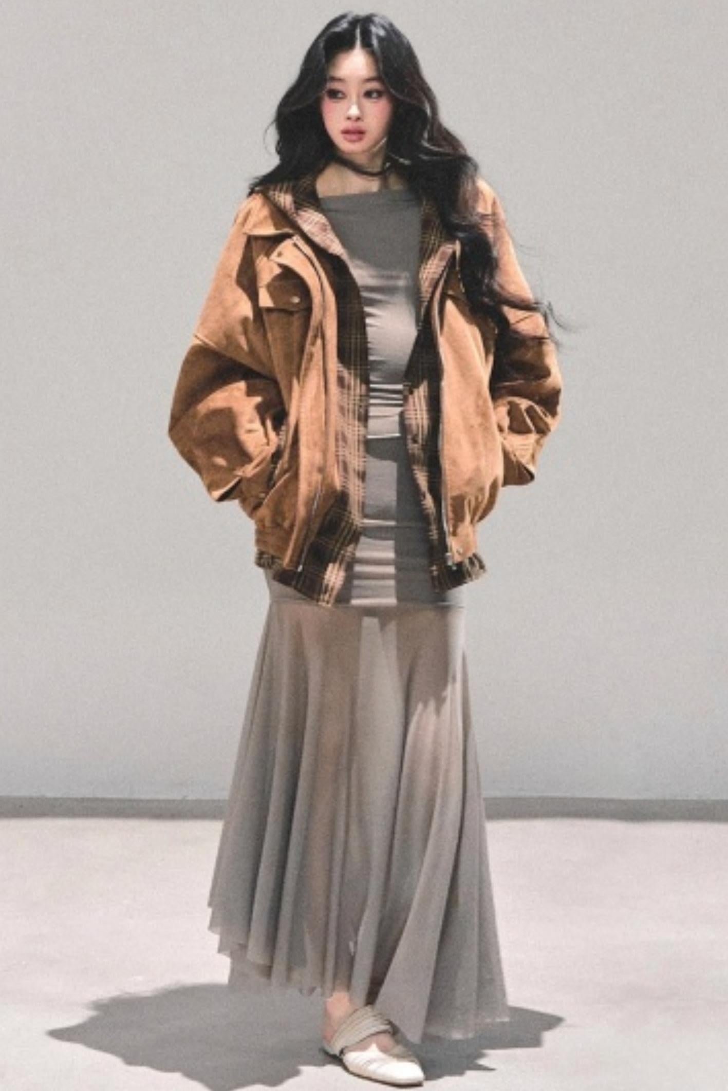 Slim-Fit Autumn Dress