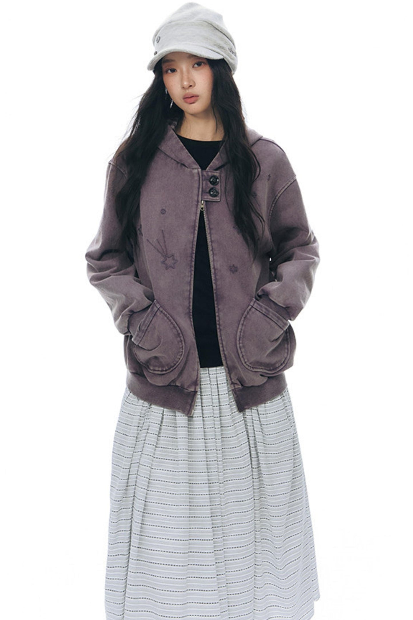 Retro Plaid Umbrella Skirt