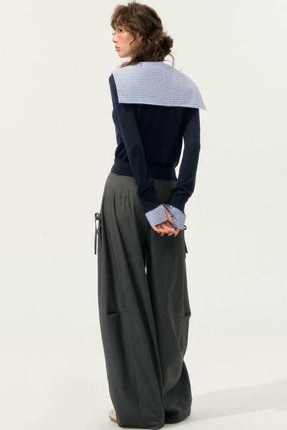 Loose Drape Straight Pants
