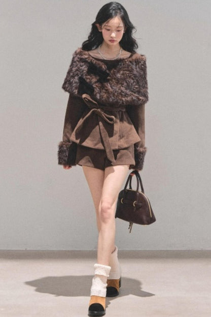 French Light Luxury Winter Coat Set-Up