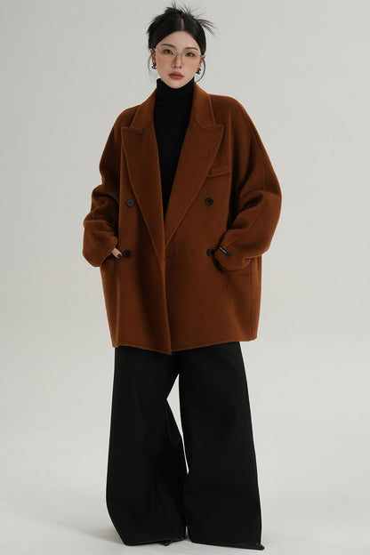 Woolen Elegance Long Coat