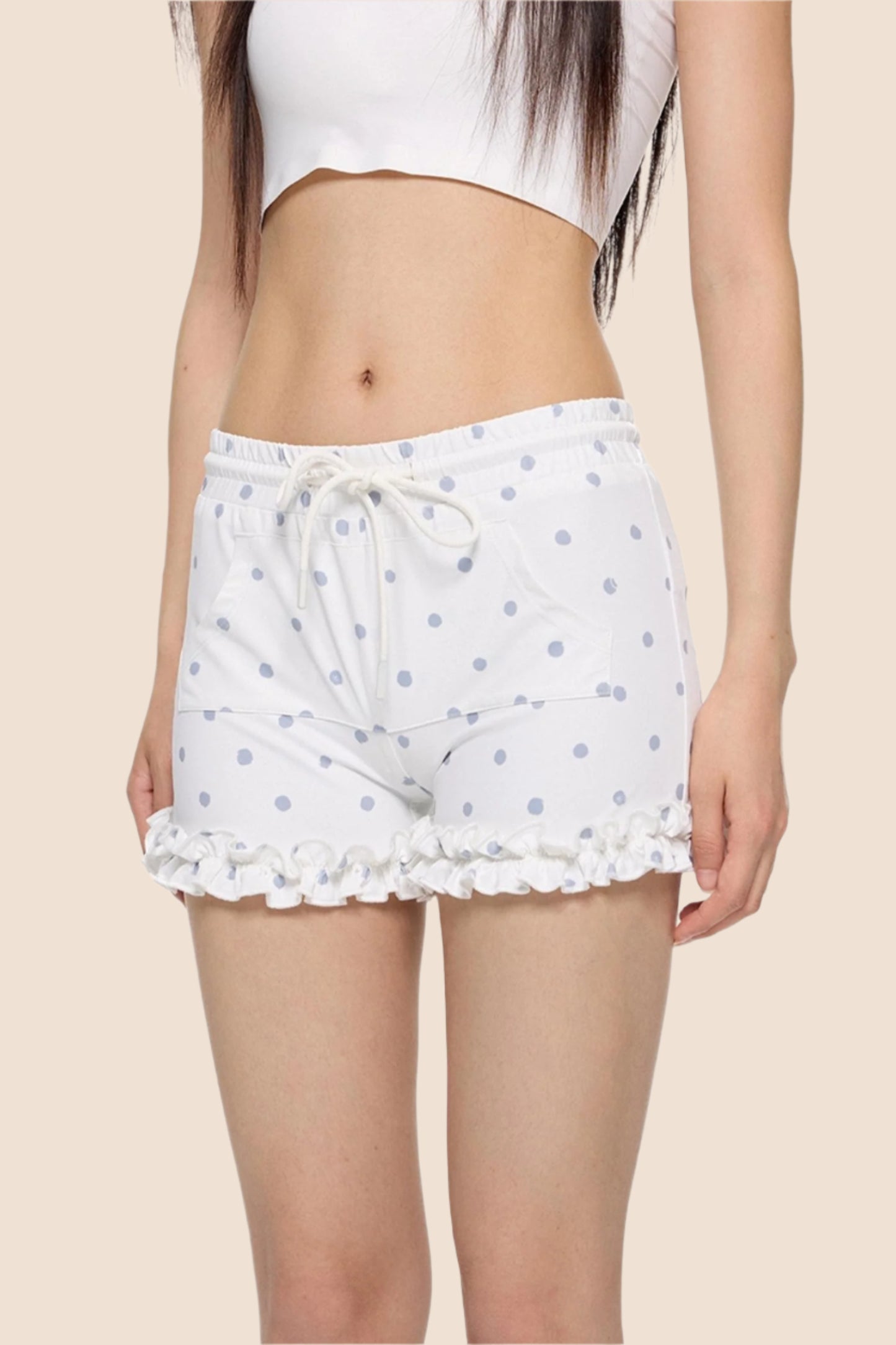 Summer Polka Dot Hoodie Set-Up