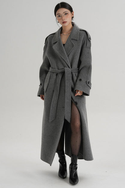 Premium Tailored Wool Blend Coat