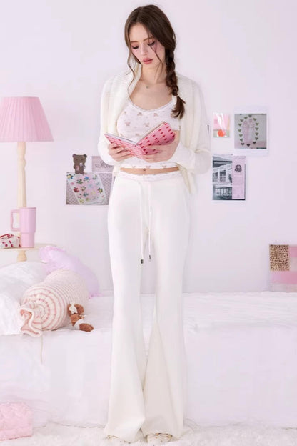 Bear Print Sweater Suspender Set-Up