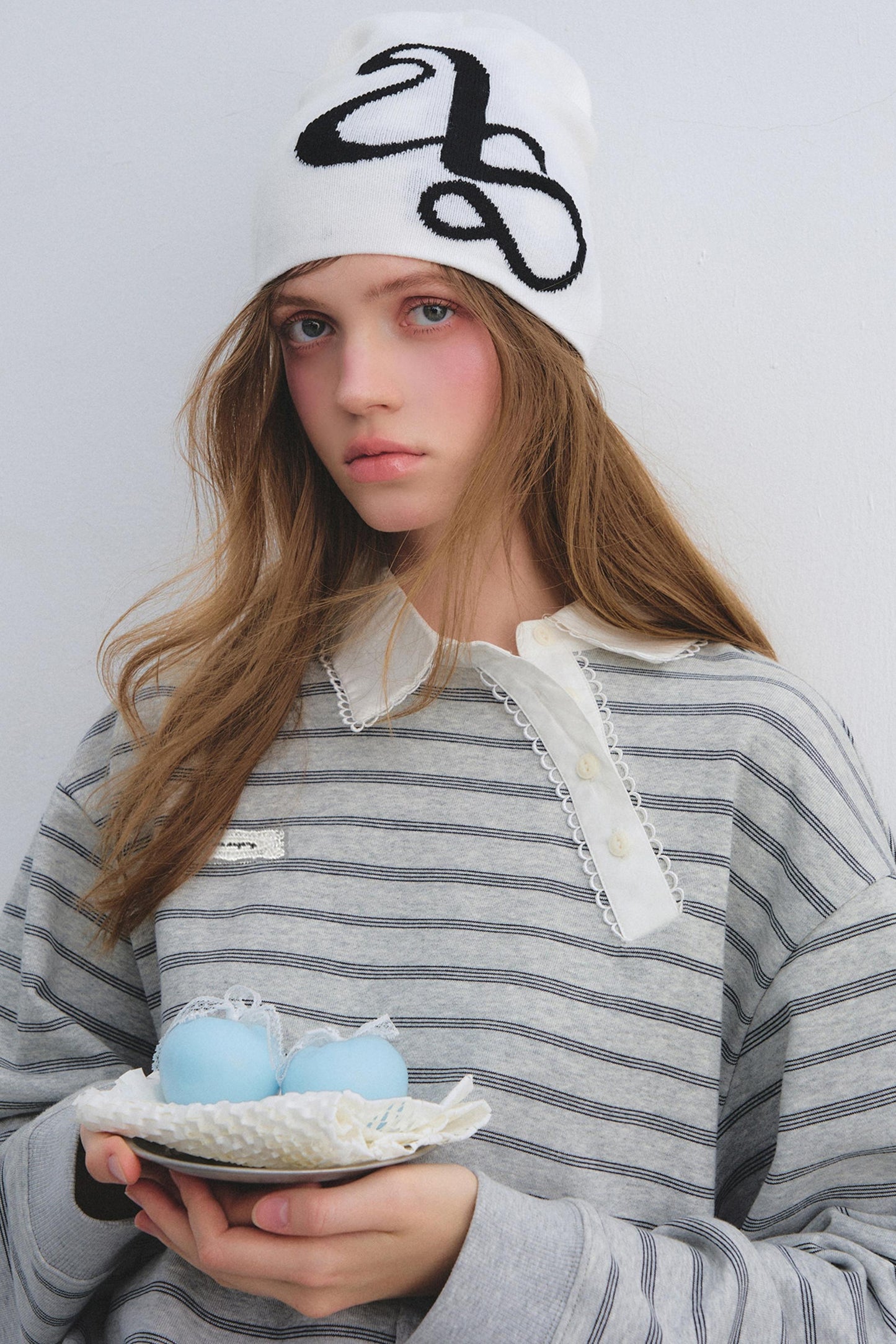 Retro Lace Collar Sweatshirt