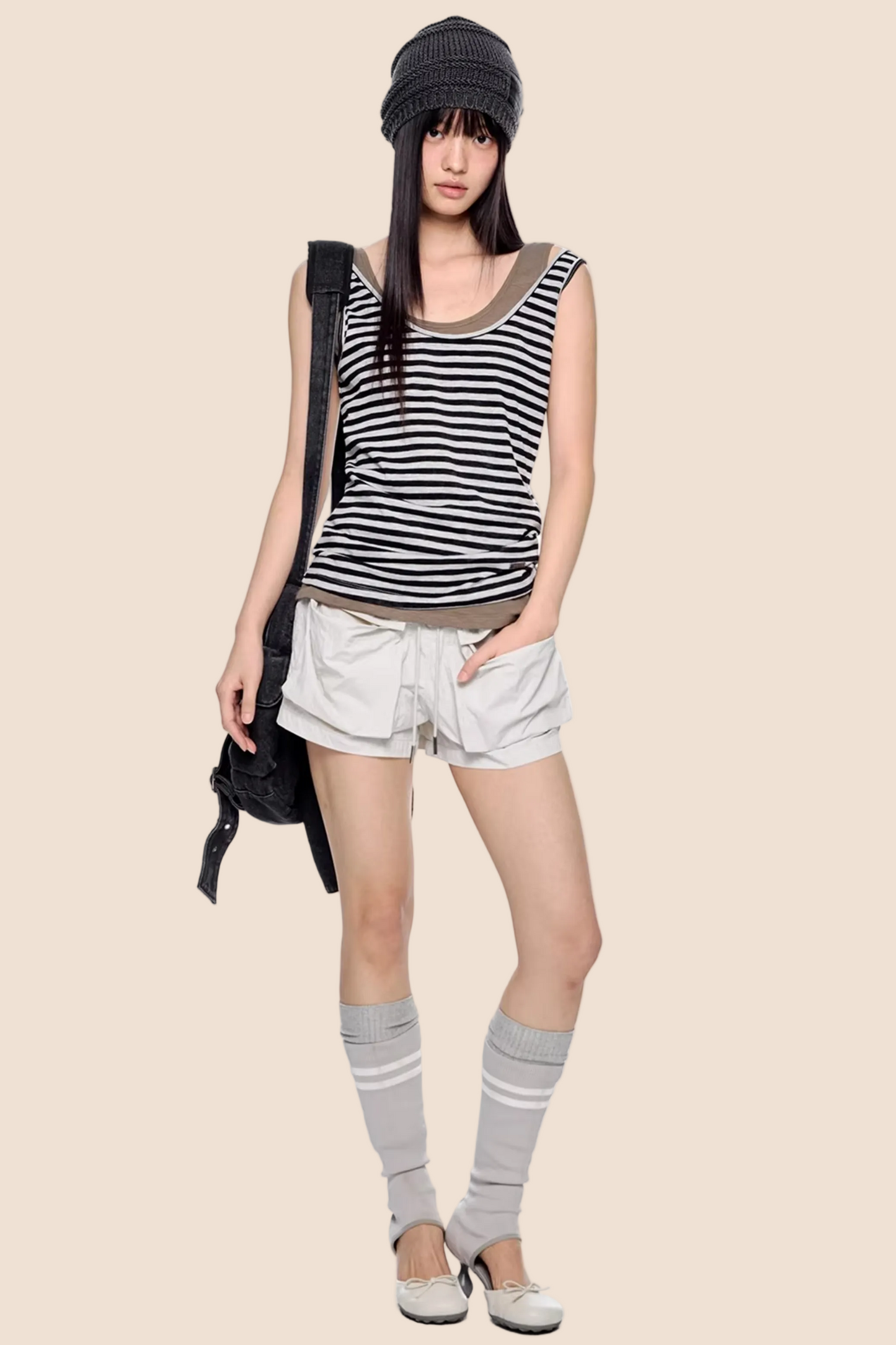 Pleated Quick-Dry Sports Shorts