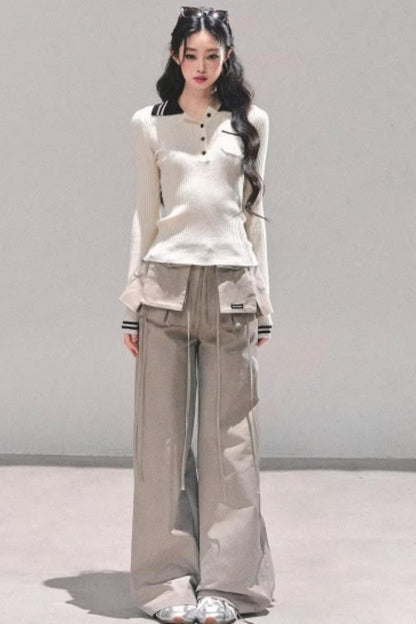 Bella Wide-Leg Workwear Pants