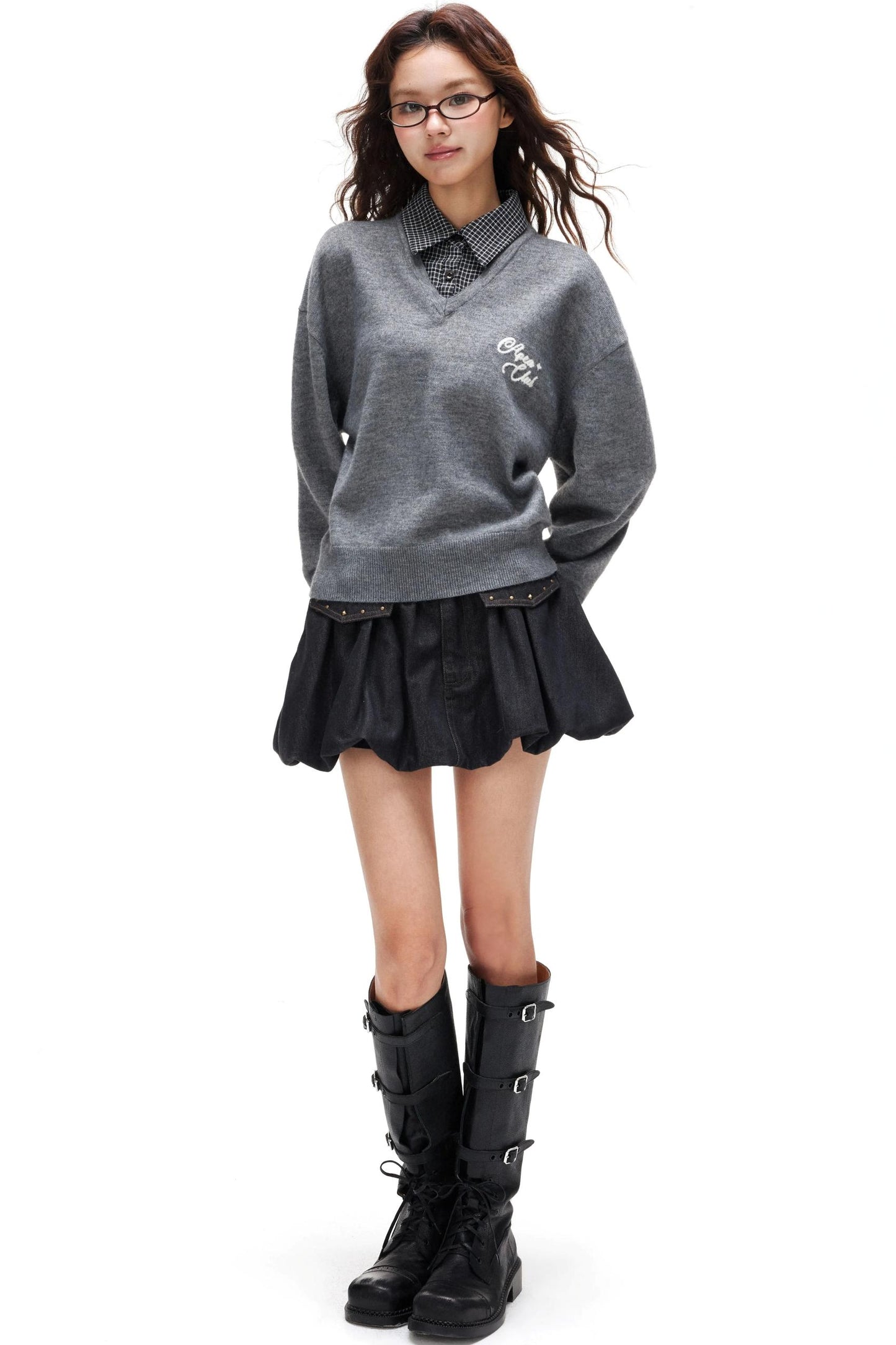 Floral Bud A-Line Skirt