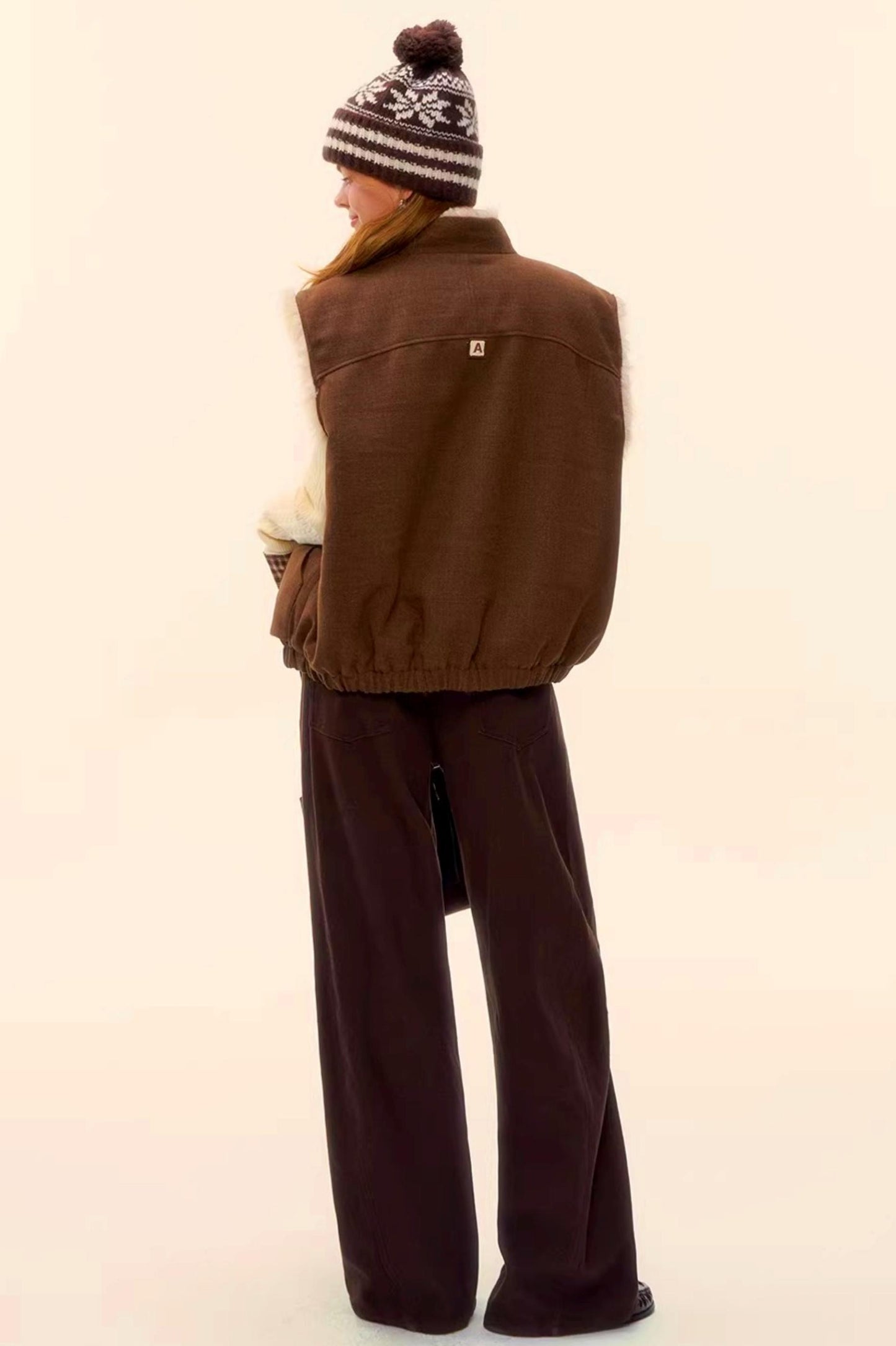 Raw Leather Trim Jeans