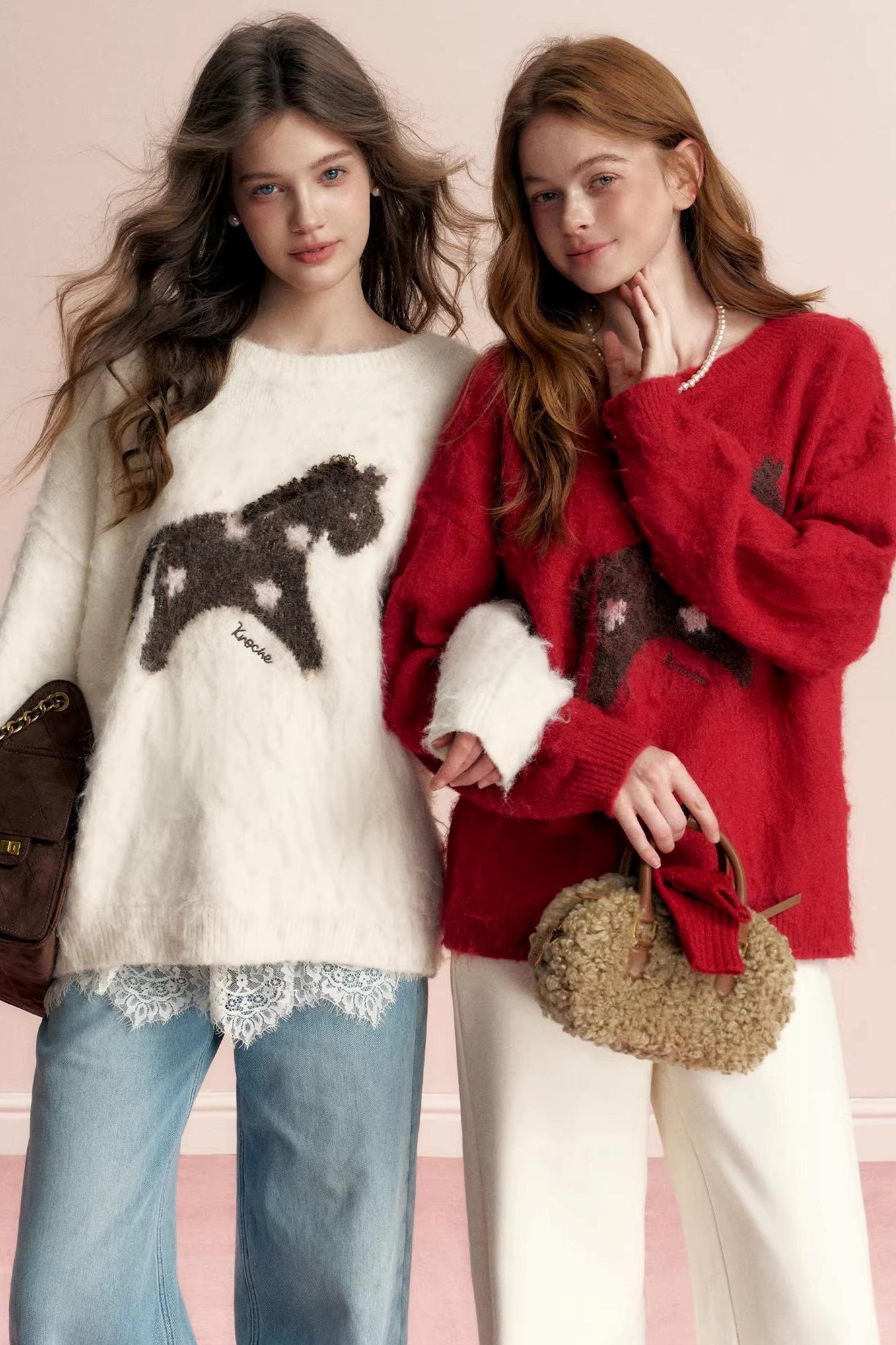 Floral Wool Jacquard Sweater