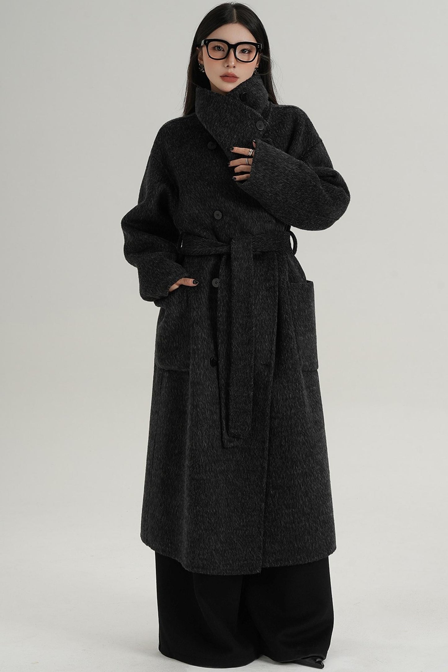 Square Wool Coat