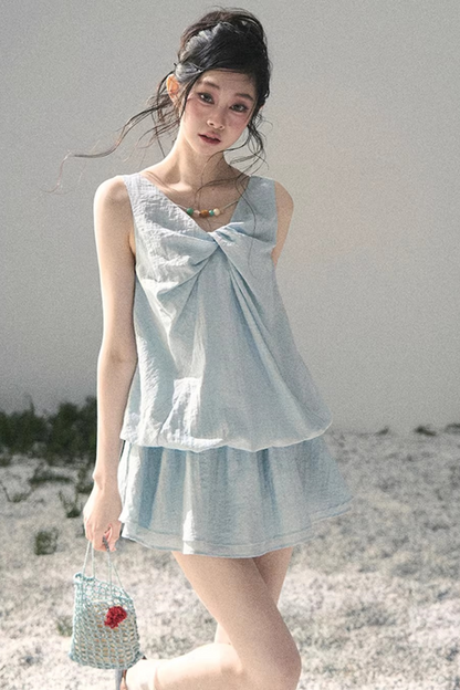 Sweet V-Neck Summer Dress