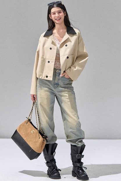 Retro Washed Straight Jeans