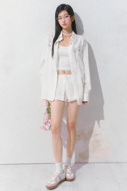 Sporty Strap Knit Top Set-Up