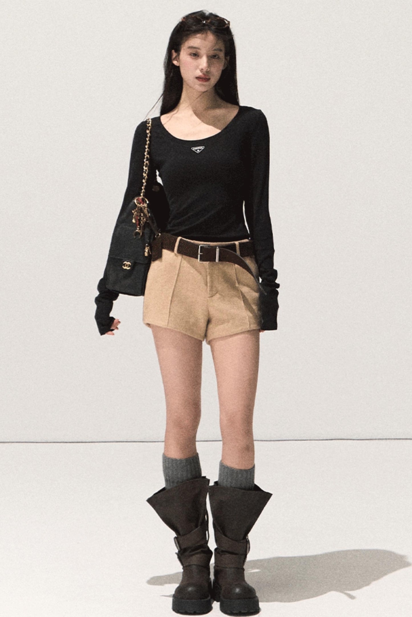 Night Woolen Short Pants