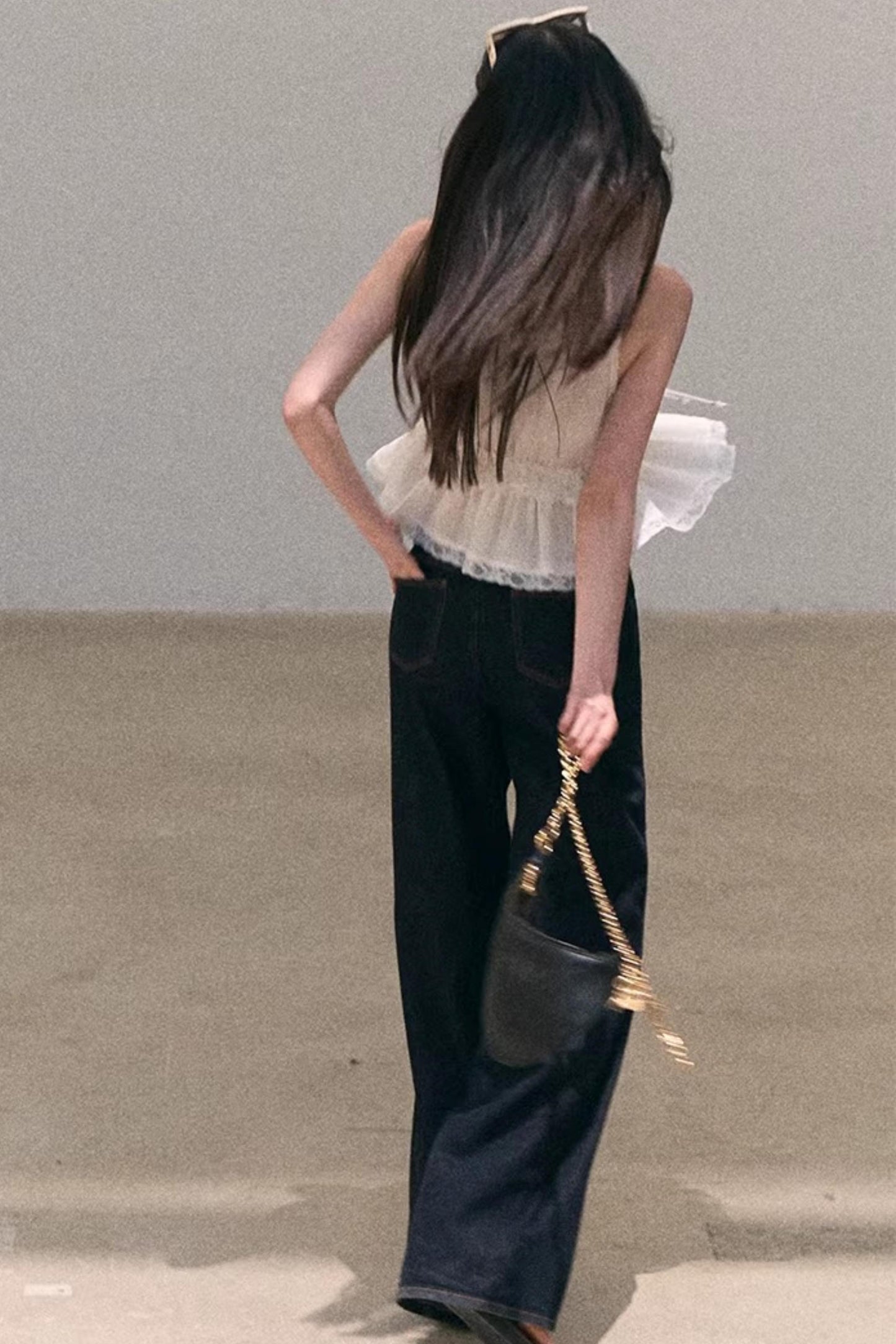 Sun-Kissed Floral Denim Pants Set-Up