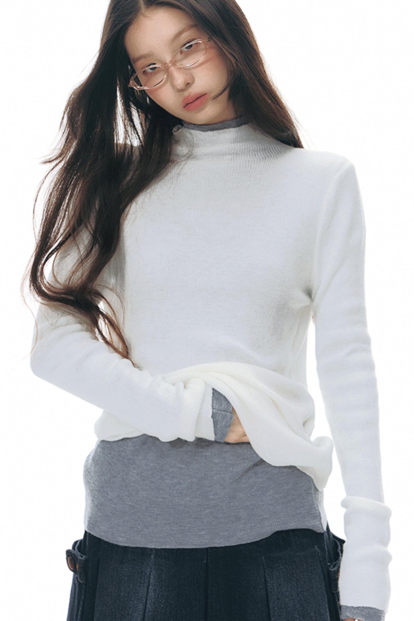 Solid Color Knitted Top