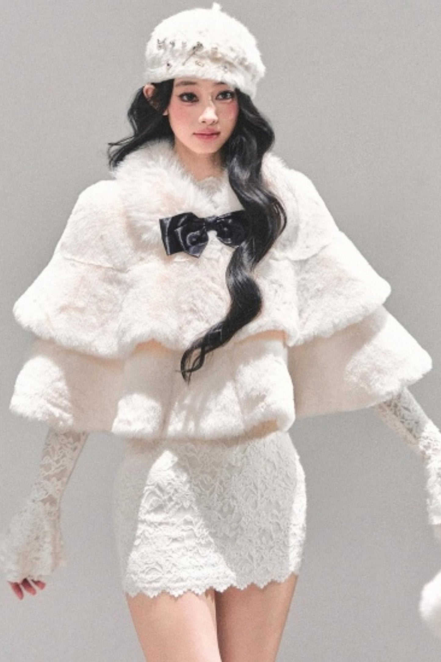 French Winter Cape Coat