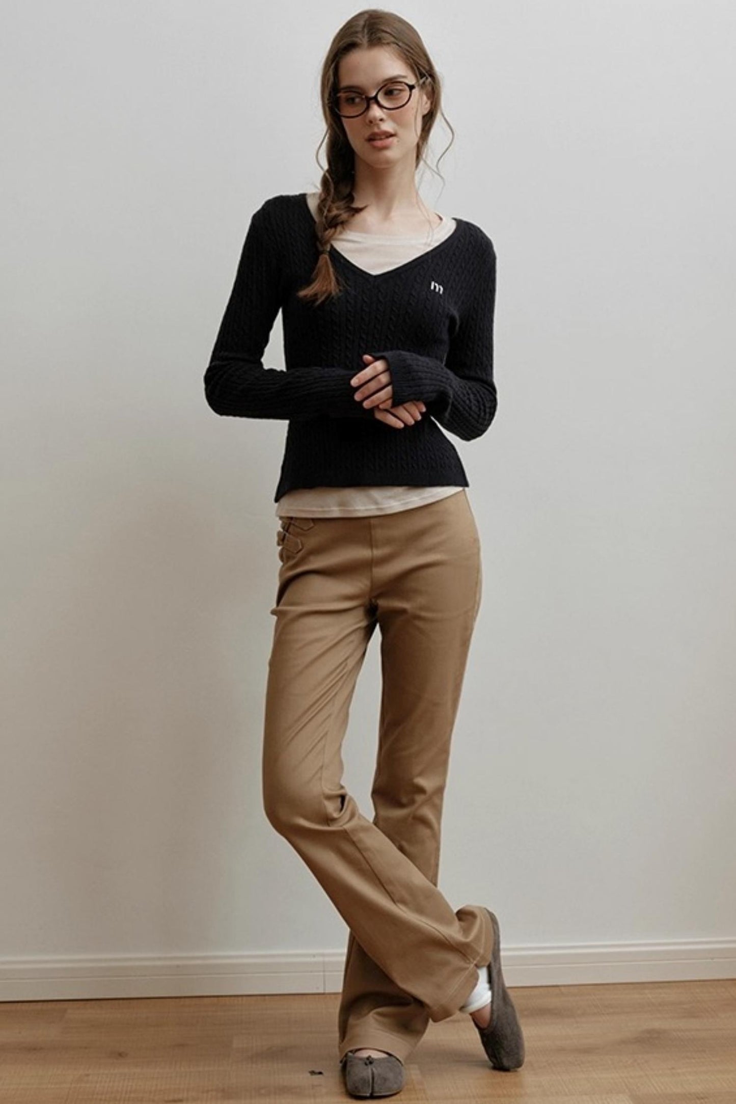 Velvet Twist Knitting Top