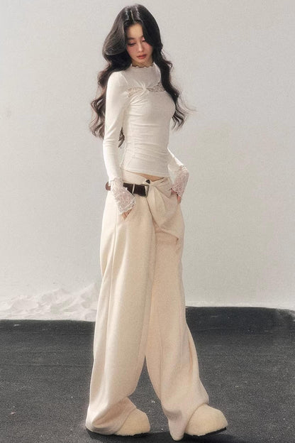 Lace Hollow-Out Slimming Top