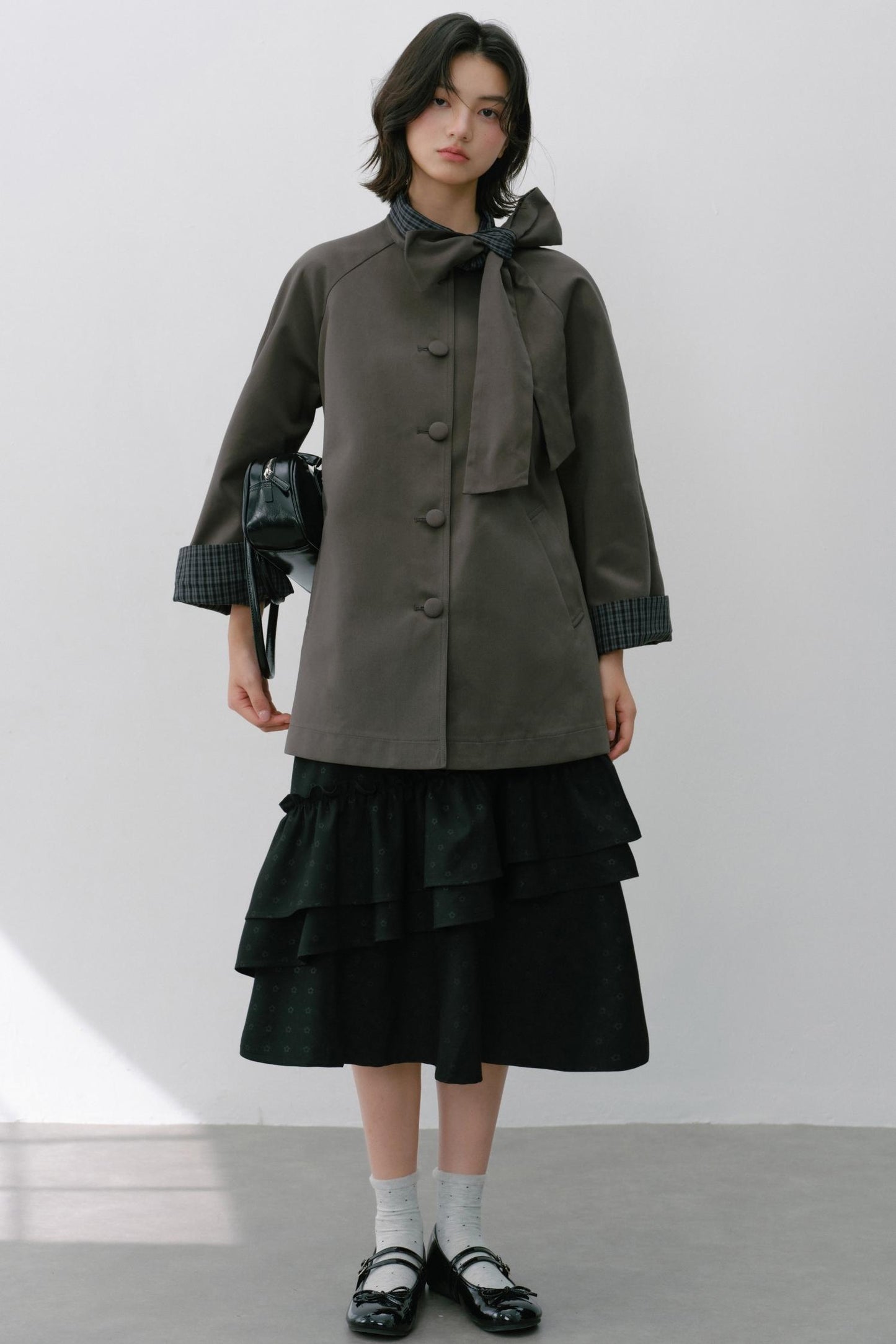 Vintage White Flower Puffy Skirt