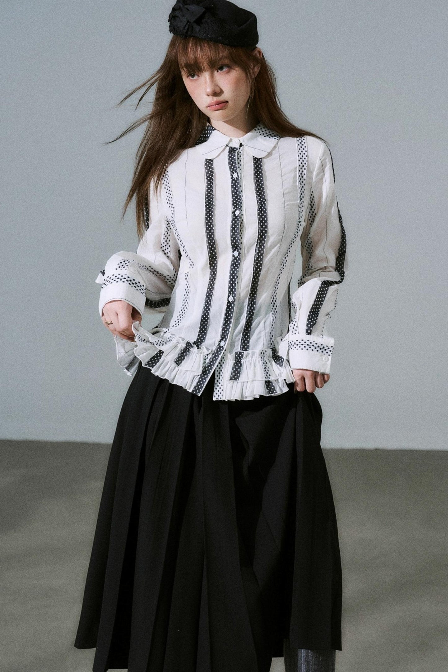 Japanese Girl Pleated Jacket Set-Up