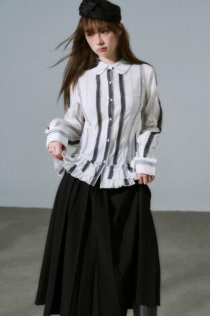 Japanese Girl Pleated Jacket Set-Up