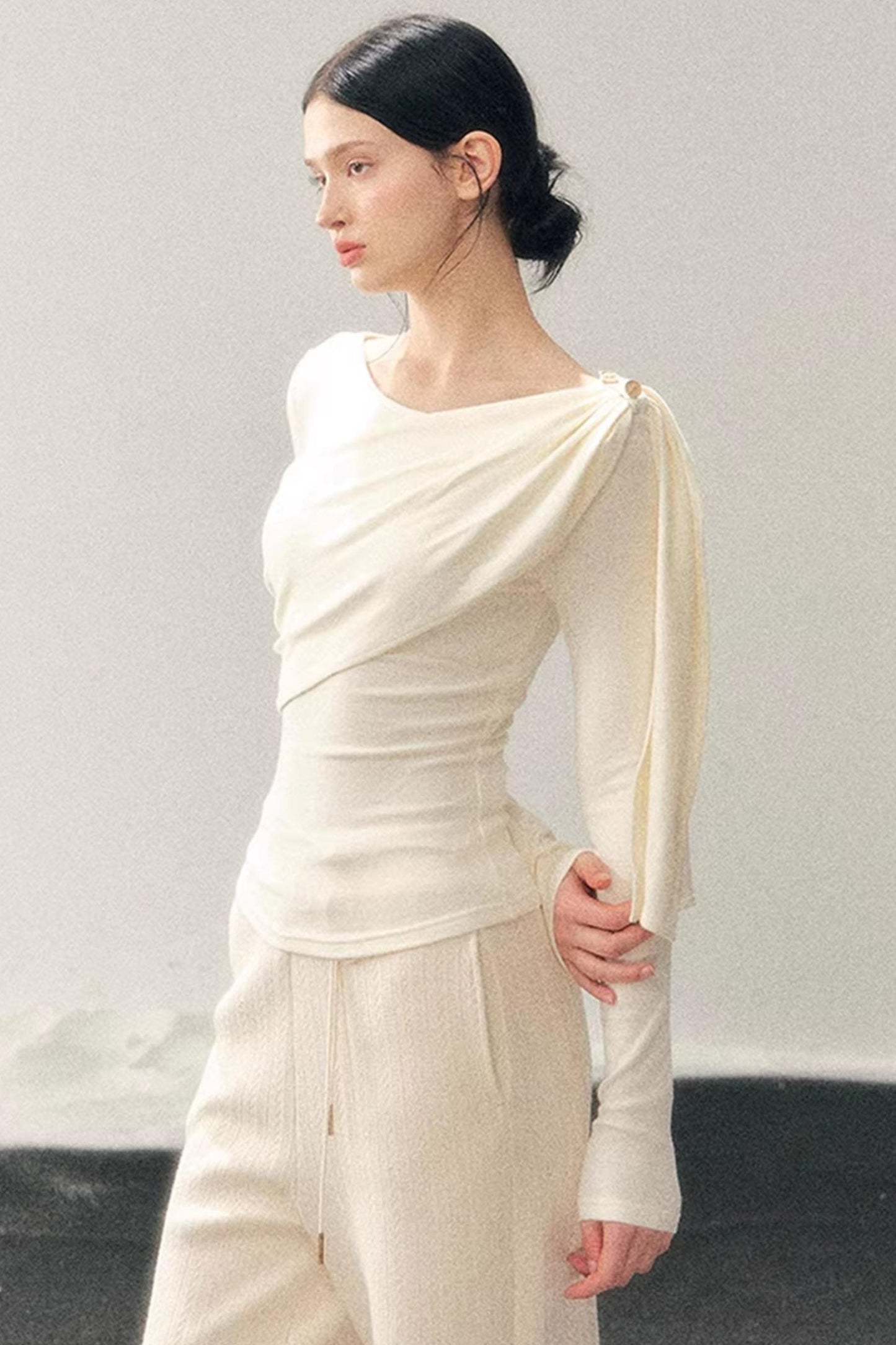 French Ribbon Design Blouse