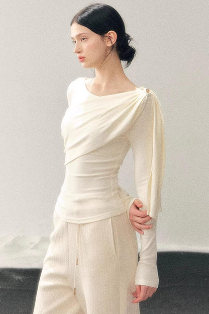 French Ribbon Design Blouse