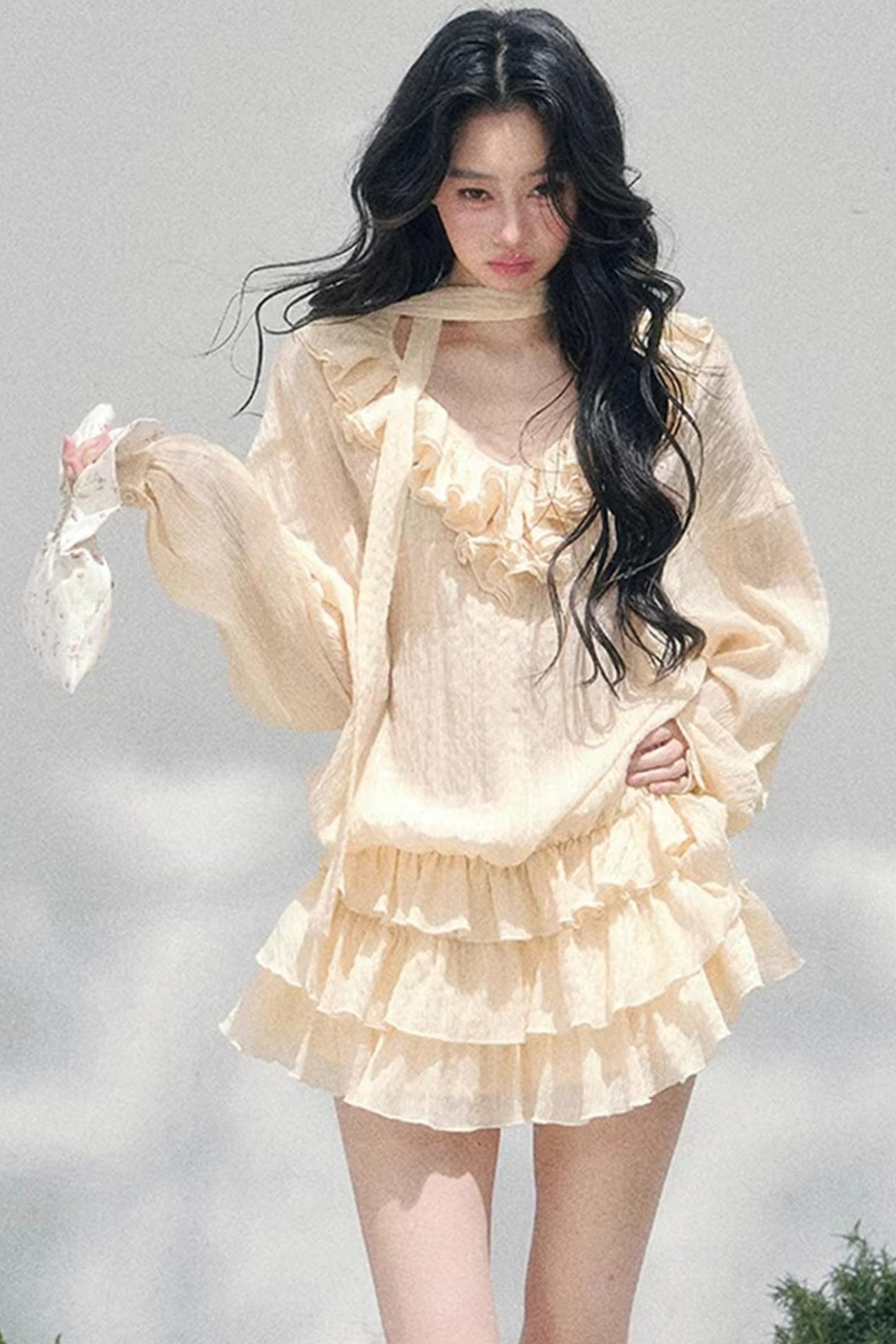 Evening Breeze French Dress Set