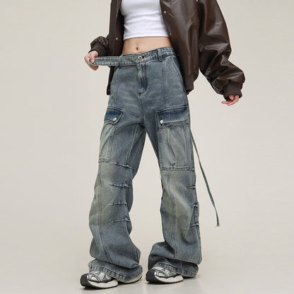 American High Street Stacked Light Jeans Pants